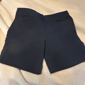 Hilary Radley Dark Navy Pattern Shorts